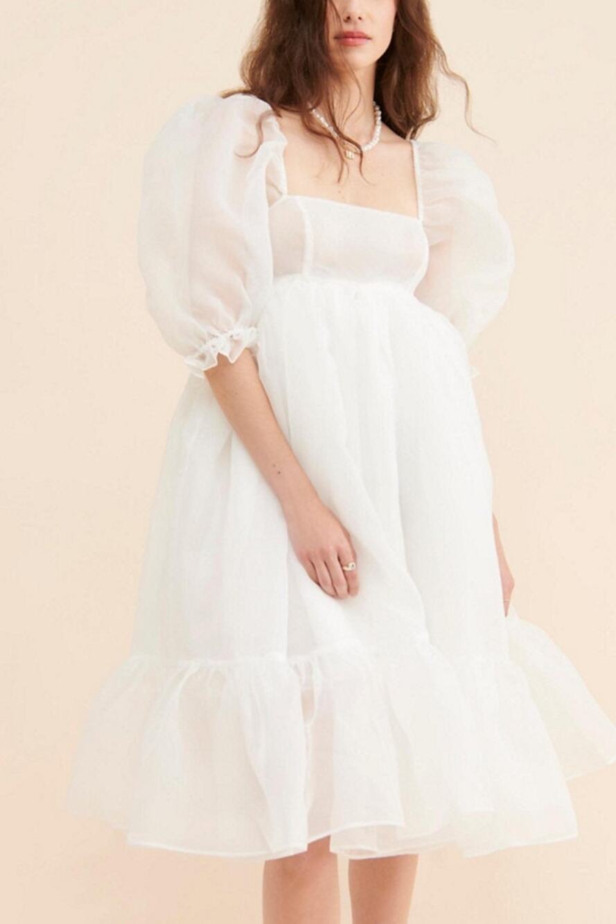 Selkie The French Puff Dress Ivory Fairy Princess Coquette Size XXS. NEW!